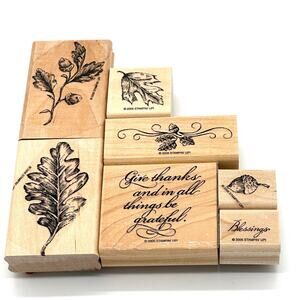 Stampin' Up! Country Blessings Rubber Stamps Thanksgiving Thanks Grateful (7)